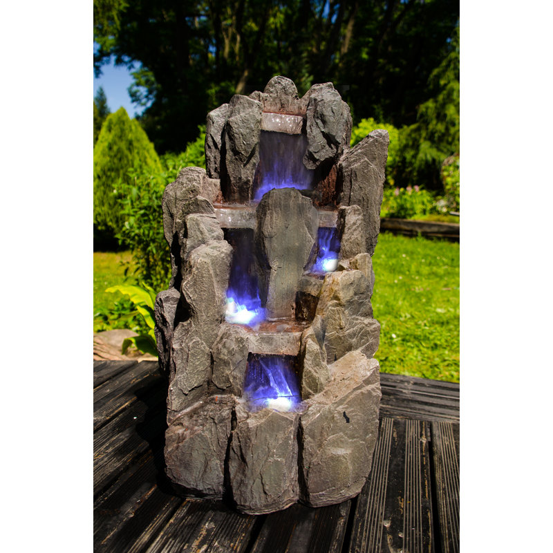 Garten Living Bodenbrunnen Sächsische Schweiz Whiting aus Harz und